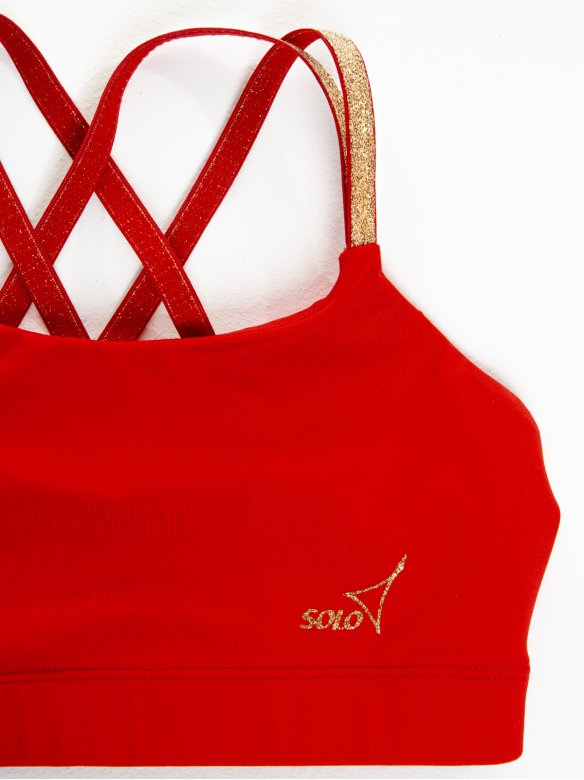 Топ «Триумф» красный/золото