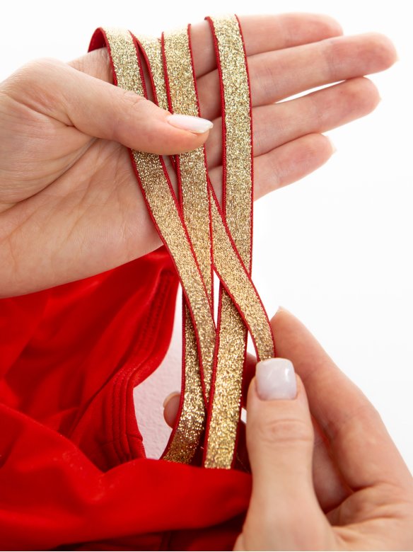 Топ «Триумф» красный/золото