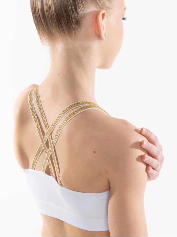 Топ «Триумф» белый/золото