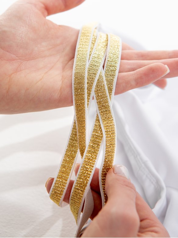 Топ «Триумф» белый/золото