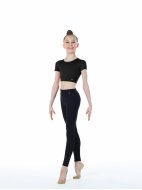 Кроп-футболка черная