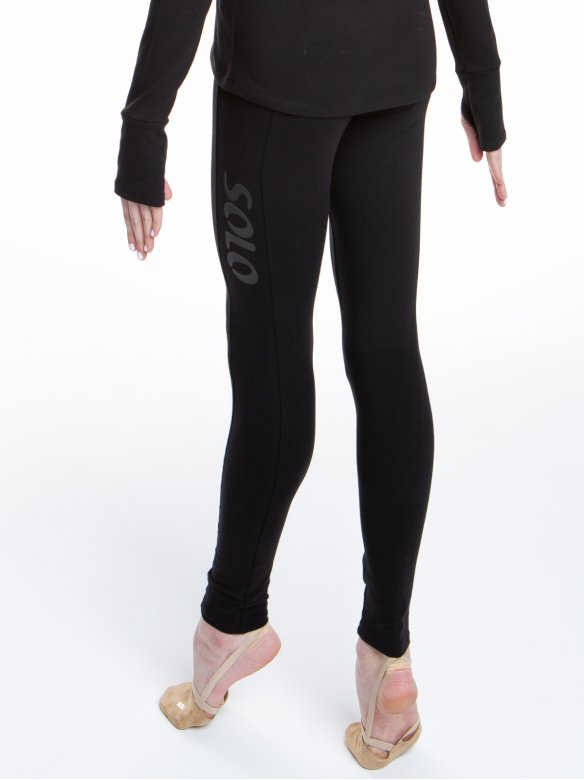 Легинсы по щиколотку «Total Black» из хлопка
