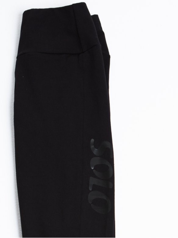 Легинсы по щиколотку «Total Black» из хлопка