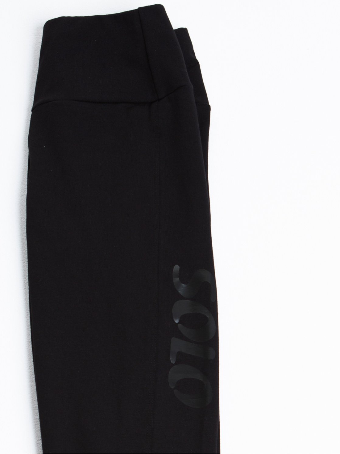 Легинсы по щиколотку «Total Black» из хлопка