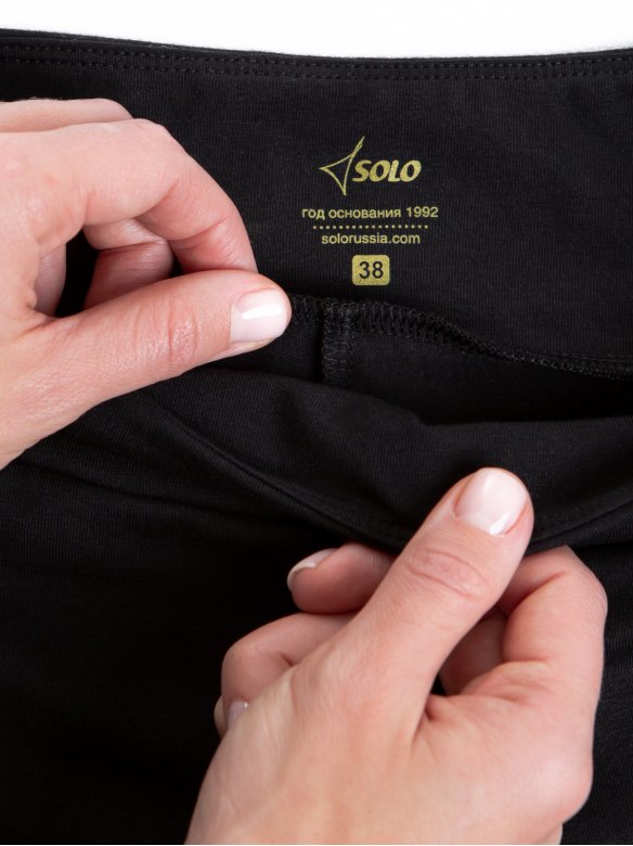 Легинсы длиной 7/8 «Total Black» из хлопка