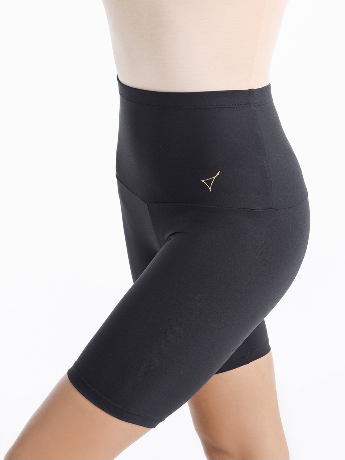 Велошорты из мерила с завышенной талией