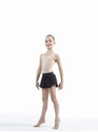 Шорты двойные с чёрными трусами