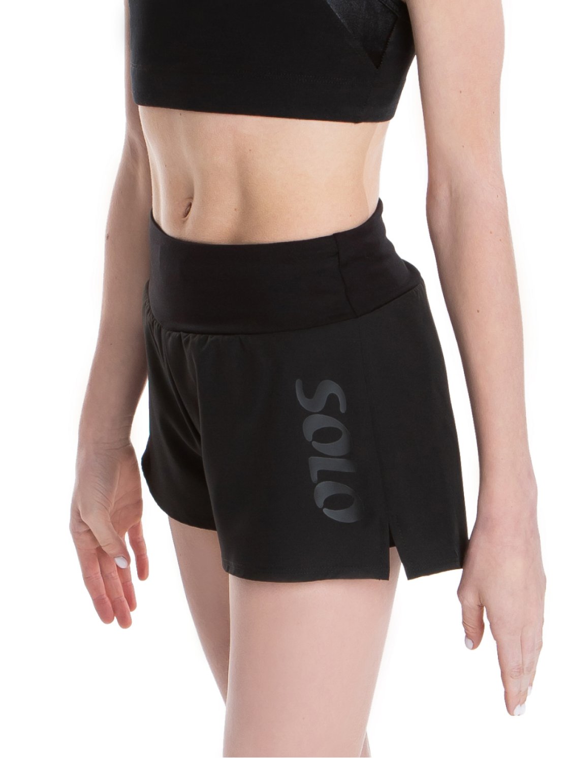 Шорты двойные «Total Black» из хлопка