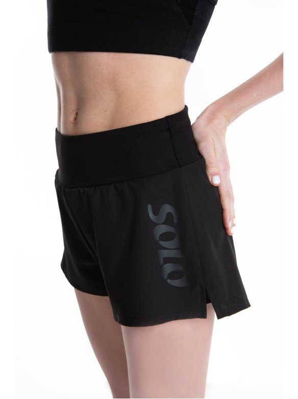 Шорты двойные «Total Black» из хлопка