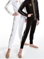 Гимнастические брюки «Триумф» белые из футера