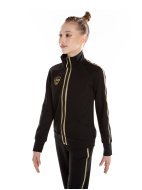 Куртка «Триумф» черная из футера на молнии