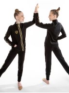 Куртка «Триумф» черная из футера на молнии