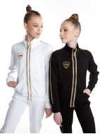 Куртка «Триумф» черная из футера на молнии