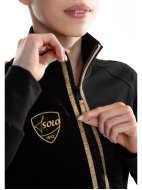 Куртка «Триумф» черная из футера на молнии