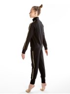 Куртка «Триумф» черная из футера на молнии