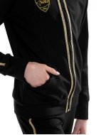 Куртка «Триумф» черная из футера на молнии