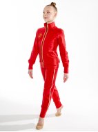 Куртка «Триумф» красная из футера на молнии