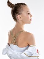 Куртка «Триумф» белая из футера на молнии