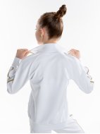 Куртка «Триумф» белая из футера на молнии