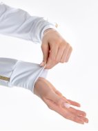 Куртка «Триумф» белая из футера на молнии