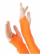 Кроп-топ лонгслив оранжевый