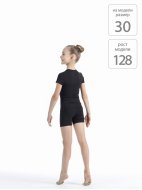 Футболка из хлопка с коротким рукавом черная